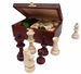 dřevěné turnajové šachové figurky Staunton Nr. 5 167 mad za 900.