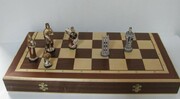 Luxusní kamenné malované šachy Anglie mad